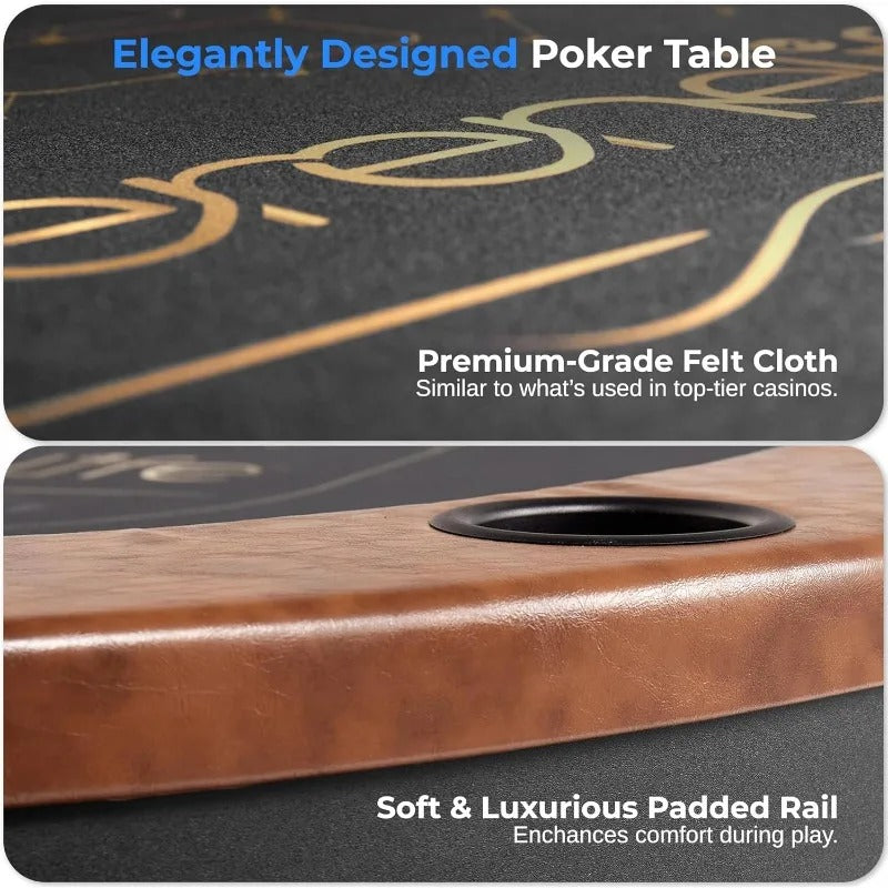 Texas Hold'em Poker Table - XLarge 84" x 42"