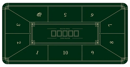 Texas Hold'em Table Pad Green/Gold - XLarge